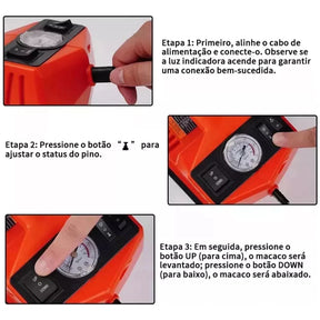 > Macaco Hidráulico Elétrico 5 em 1 + BRINDE ESPECIAL!